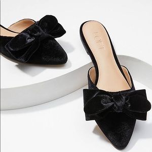 Loft Velvet Mules with Bow